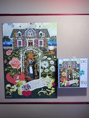 Charles Wysocki Home Is My Sailor 300 Piece Puzzle Large Pieces Poster COMPLETE